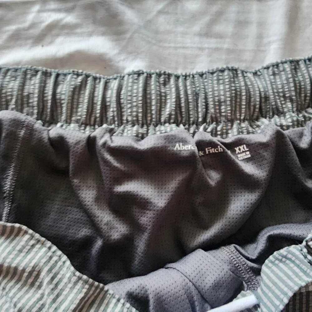 Abercrombie and Fitch seersucker swimming trunks - Picture 2 of 4